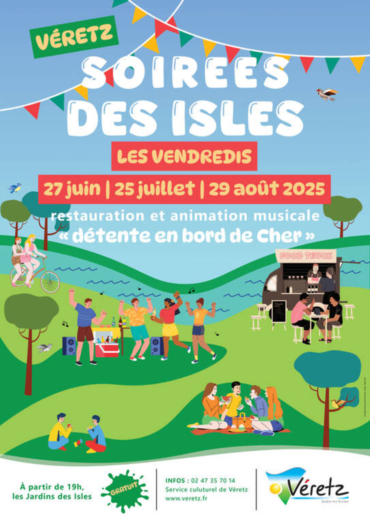 Affiche Soirées des Isles à Véretz 2025