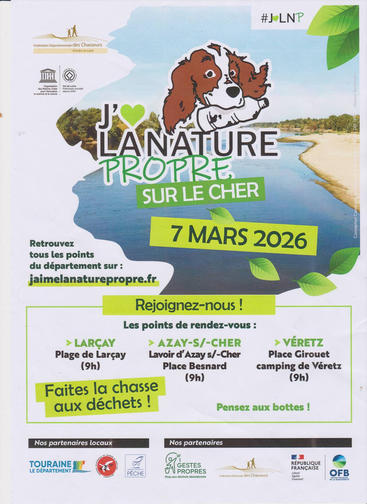 Affiche J'aime le Cher propre 2026