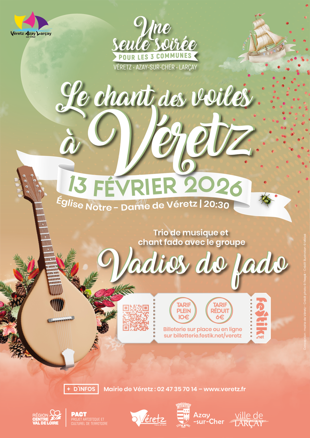Affiche Le Chant des voiles 2026 Véretz - Sud Cher
