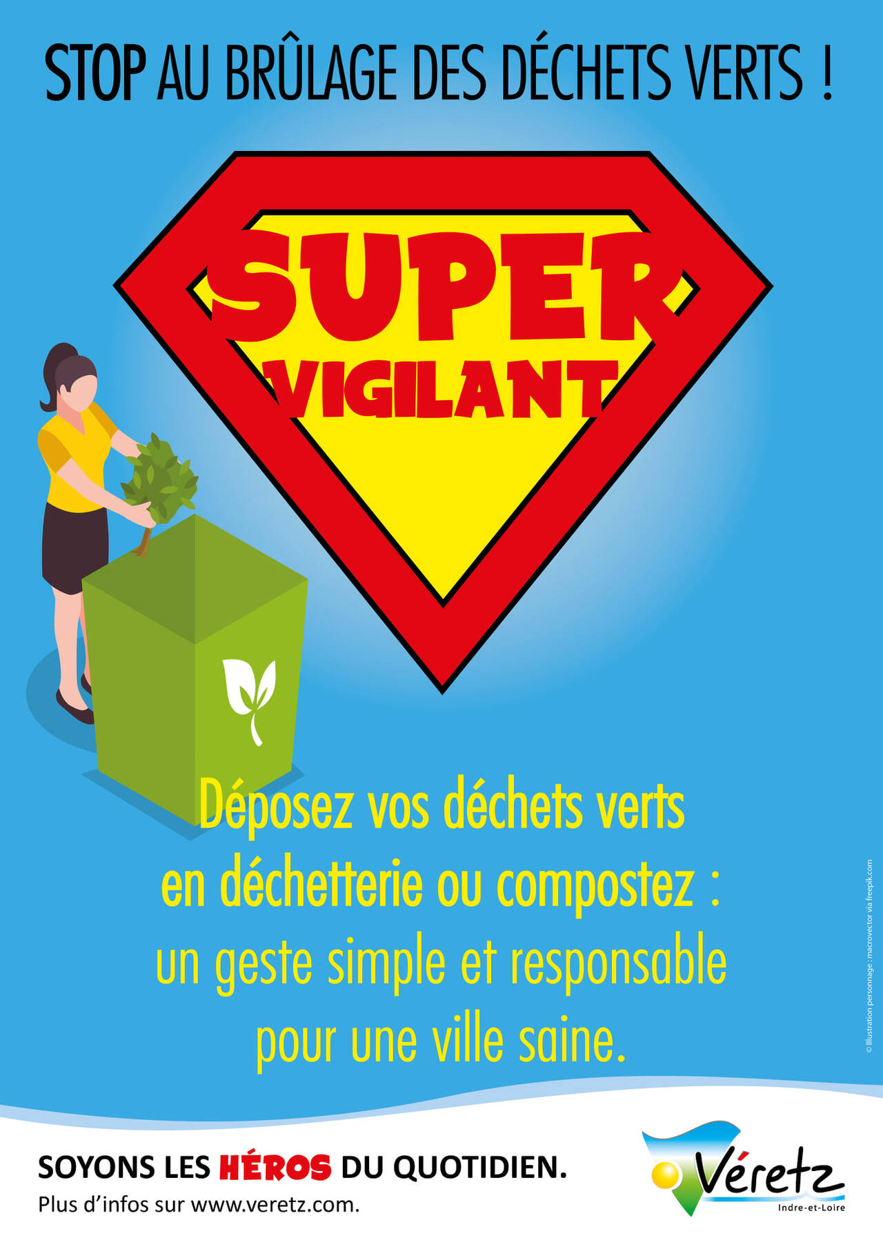 Affiche super vigilant de Véretz