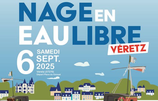 Photo de visuel nage en eau libre Véretz 2025