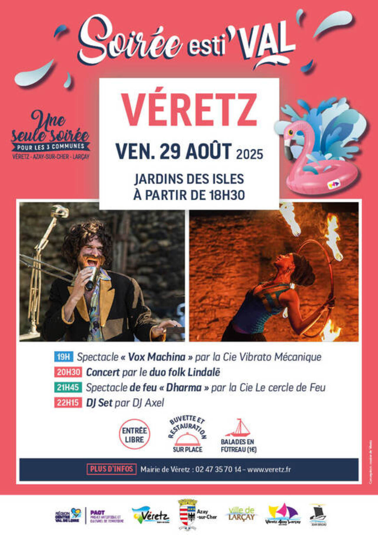 Affiche Soirée esti'VAL 2025 à Véretz