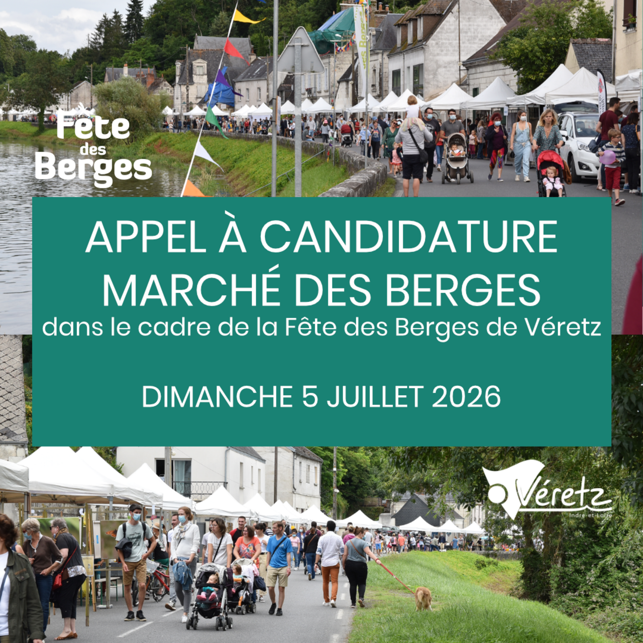 Appel à candidature Marché des Berges de Véretz 2026