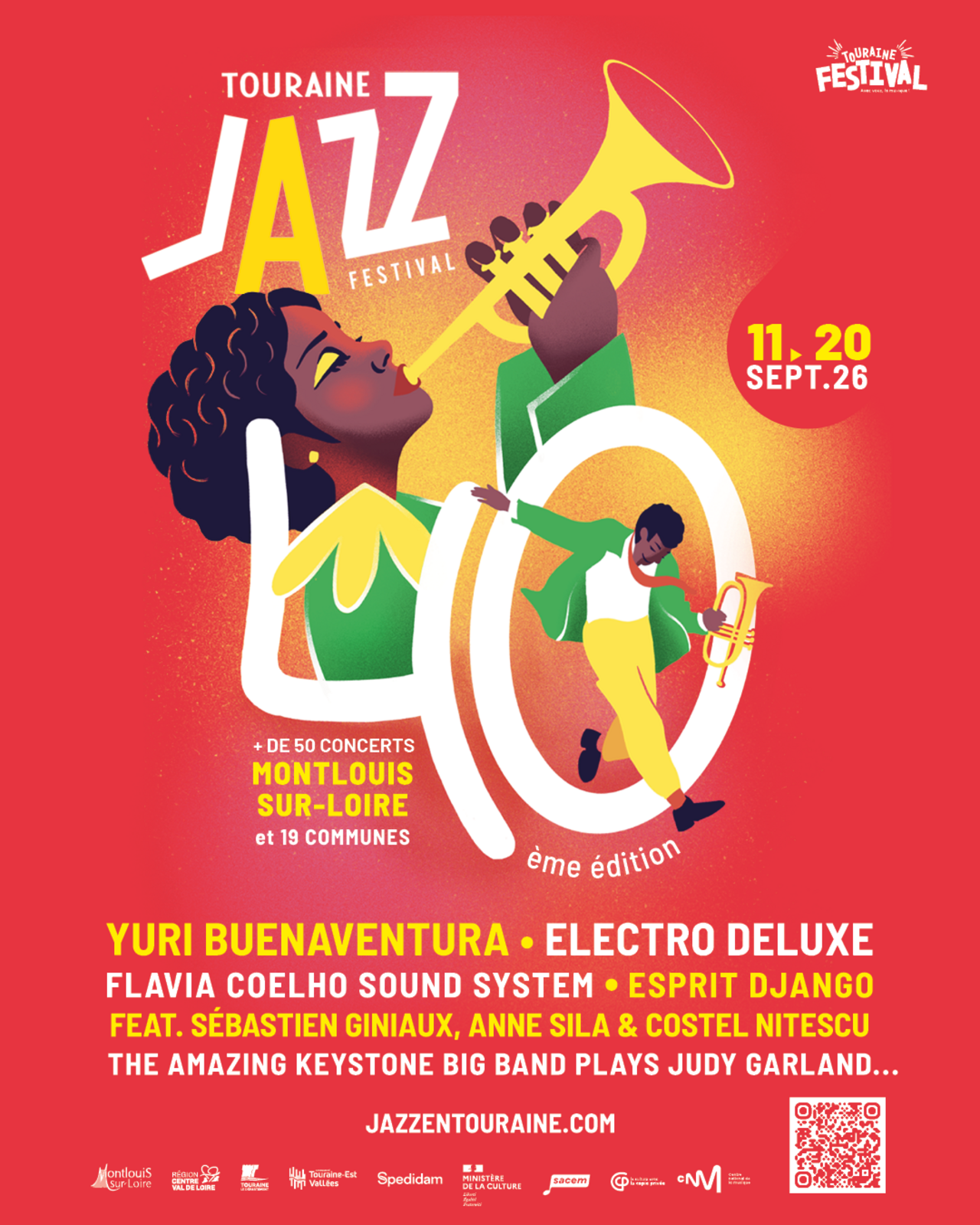 Affiche Jazz en Touraine 2026
